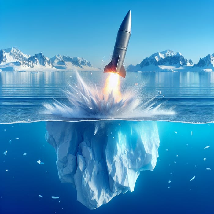 Missile Shattering Iceberg Visual