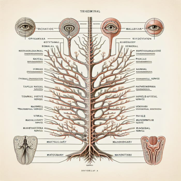 Trigeminal Nerve Branches Family Tree | Detailed Diagram