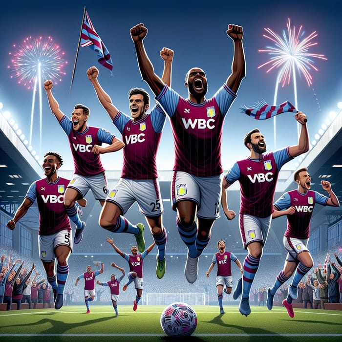 Aston Villa Premier League Victory | Multicultural Celebration Scene