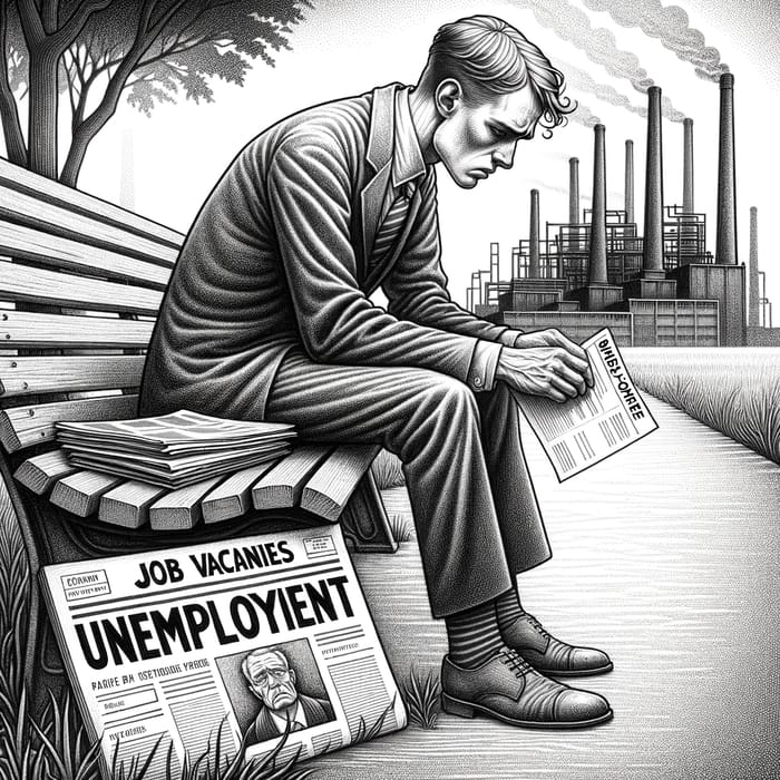 Unemployment Drawing: Struggle and Hope Visualized