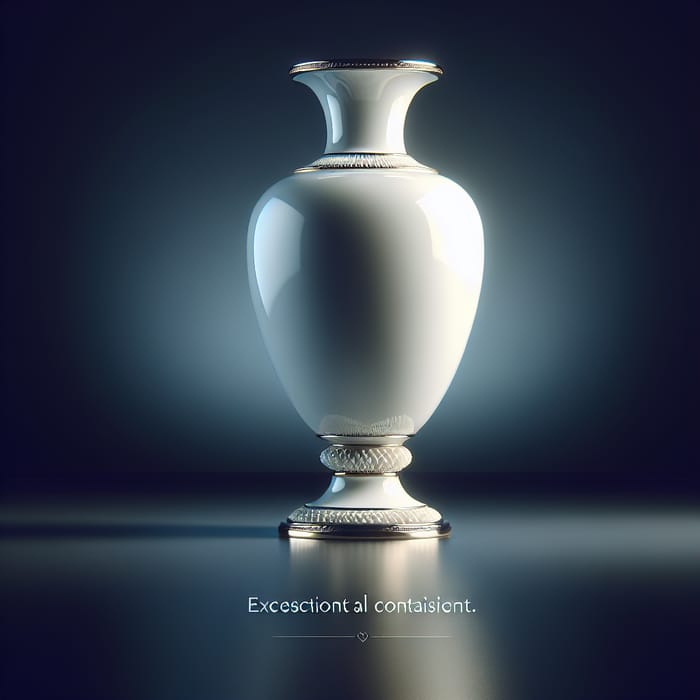 Porcelain Beauty on Dark Background