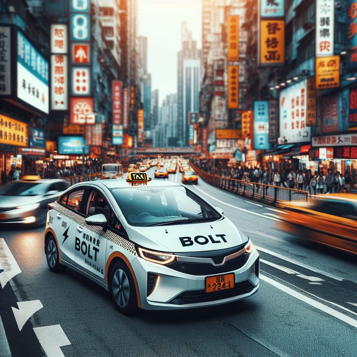Bolt Taxi in Urban Vibe | City Street Ride