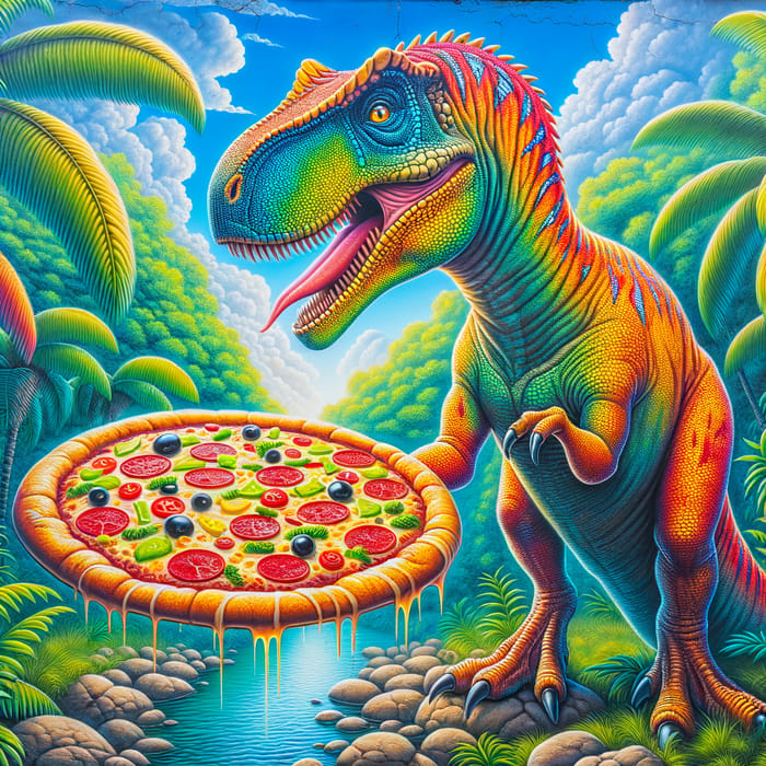 Dinosaur Pizza Feast | Prehistoric Delight