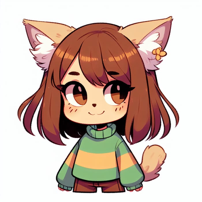 Undertale Chara: Character with Cat Ears