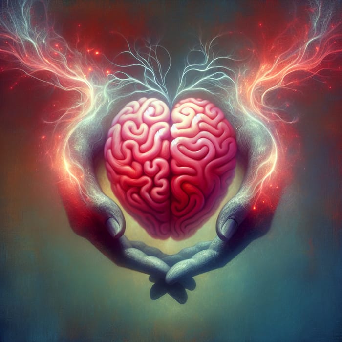 Heart-Shaped Brain: A Fusion of Emotion & Intellect