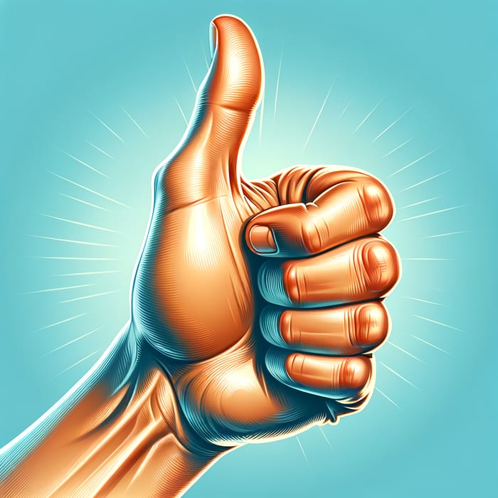 Positive Thumbs Up Illustration 👍