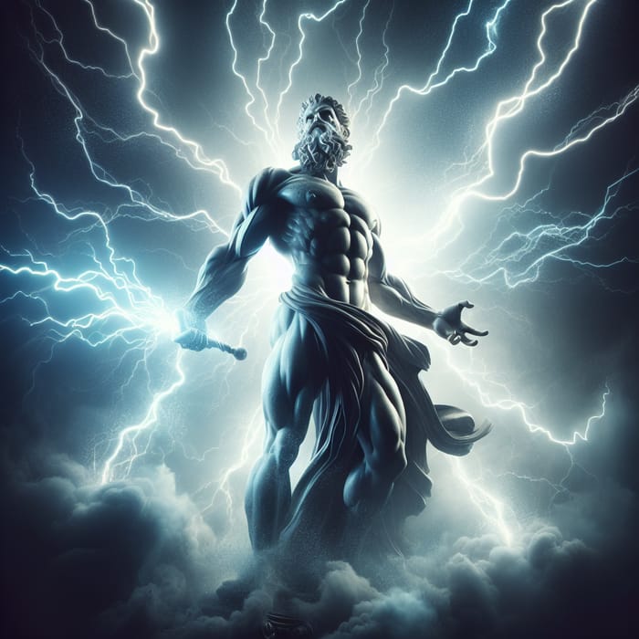 Zeus, the Thunder God - Mythical Power and Strength