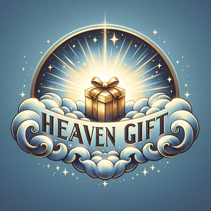 Heavenly Gift Logo - Tranquil & Divine Celestial Design