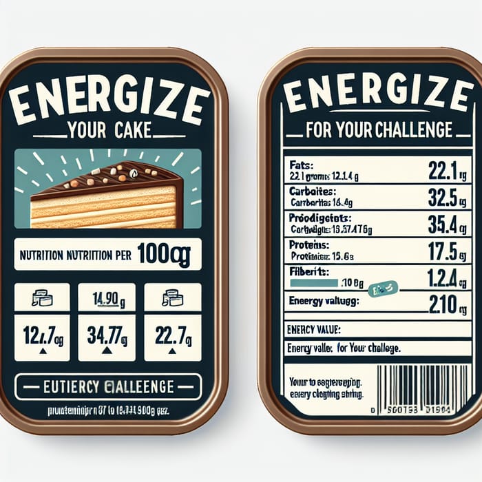 Energize Your Challenge with Cake Nutrition Facts - 437 Kcal