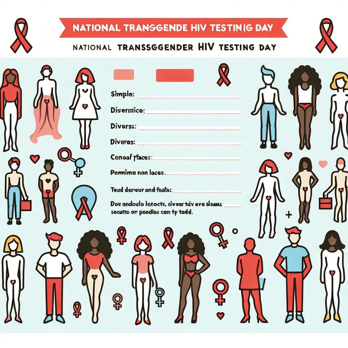 Cute Flyer Design for National Transgender HIV Testing Day