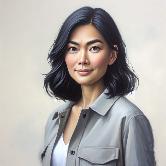 Elegant East Asian Woman Portrait