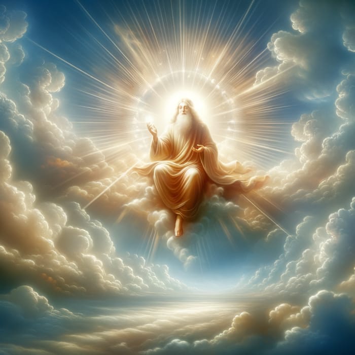 Radiant God in the Heavens
