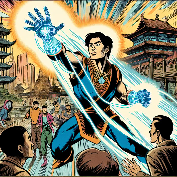 Time Travel Superhero Comic Scene | Asian Heroic Action