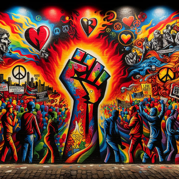 Revolution Graffiti Art: A Spirited Display of Protest & Resilience