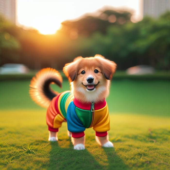 Colorful Dog Outfit for a Happy Pet | Fashionable Canine Clothing