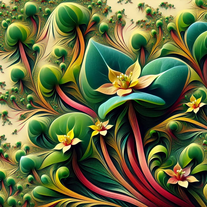 Abstract Purslane Image | Unique Succulent Features