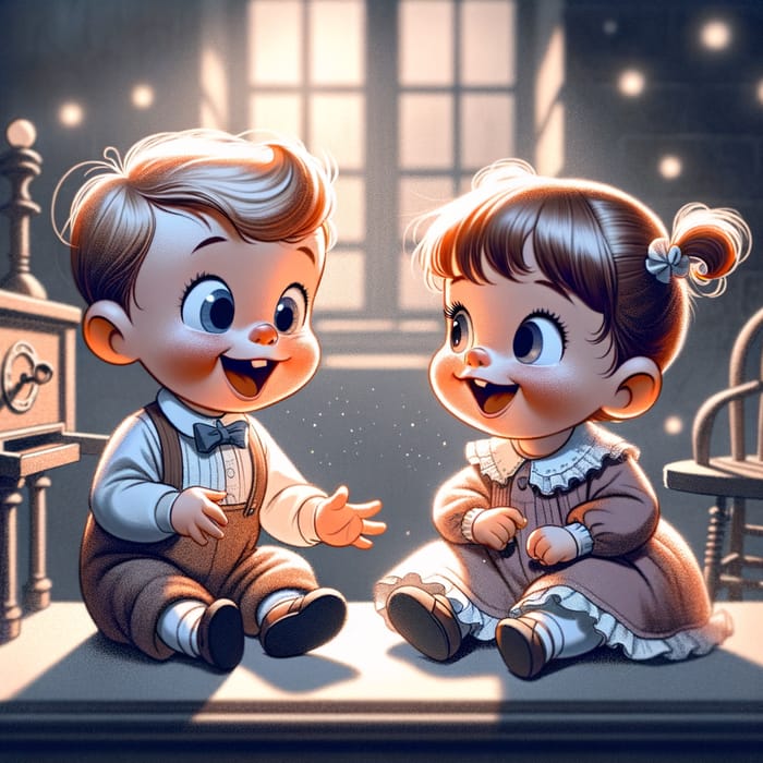 Adorable Pixar Baby Having a Conversation with Girlfriend