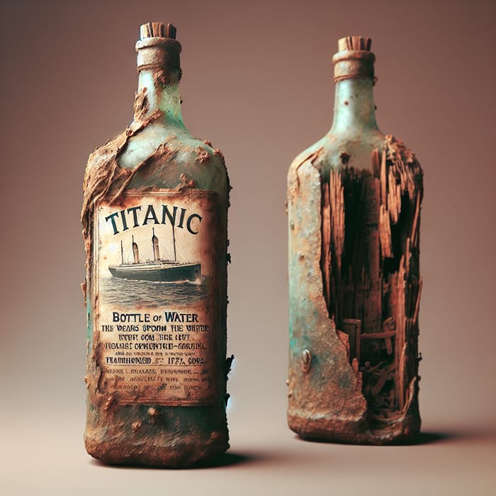 Vintage Titanic Water Bottle: Historical Relic from the Depths