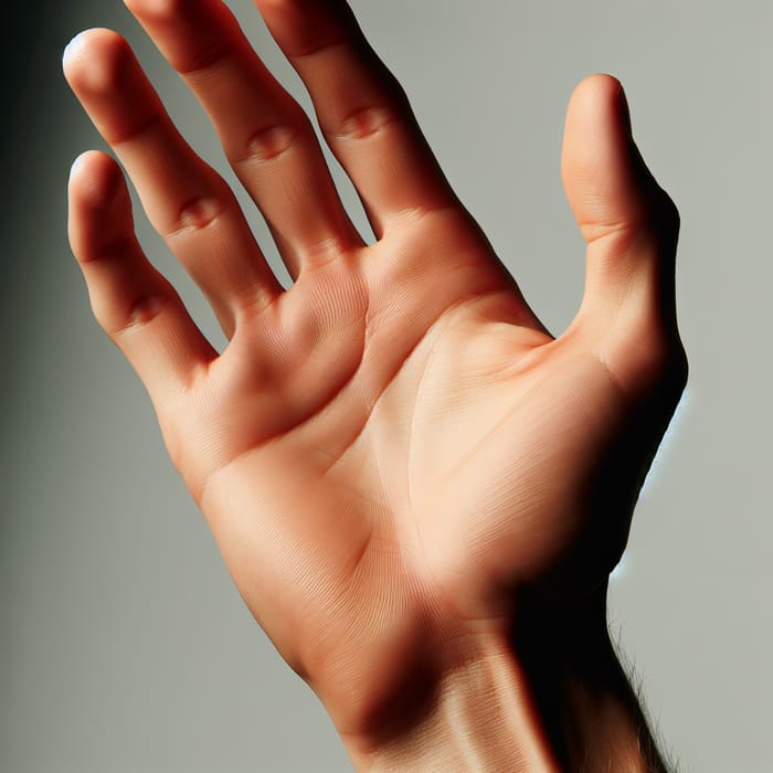 Close-Up of a Human Hand Serenity