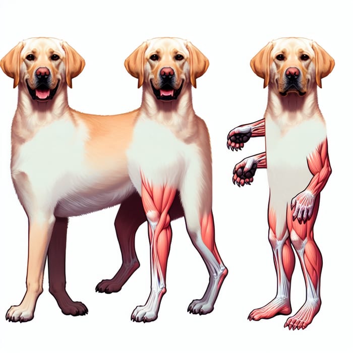 Dog-Human Hybrid Illustration | Labrador Retriever Character Design