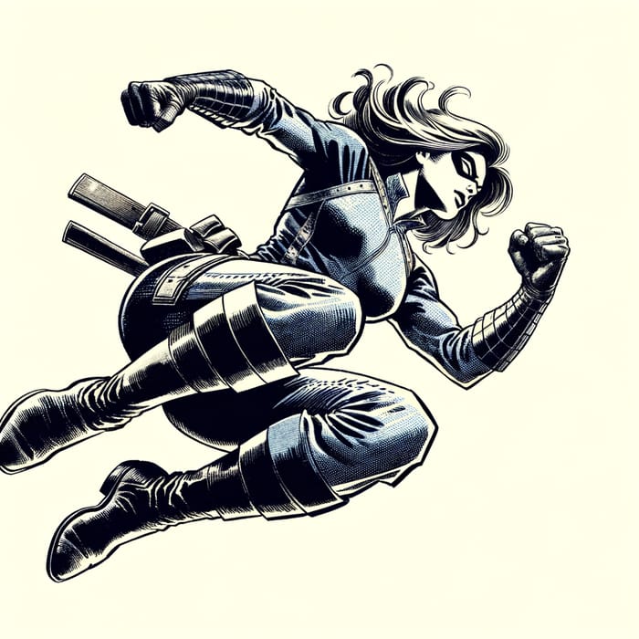 Fierce She-Ra in Full Action Pose - Marvel Style Battle
