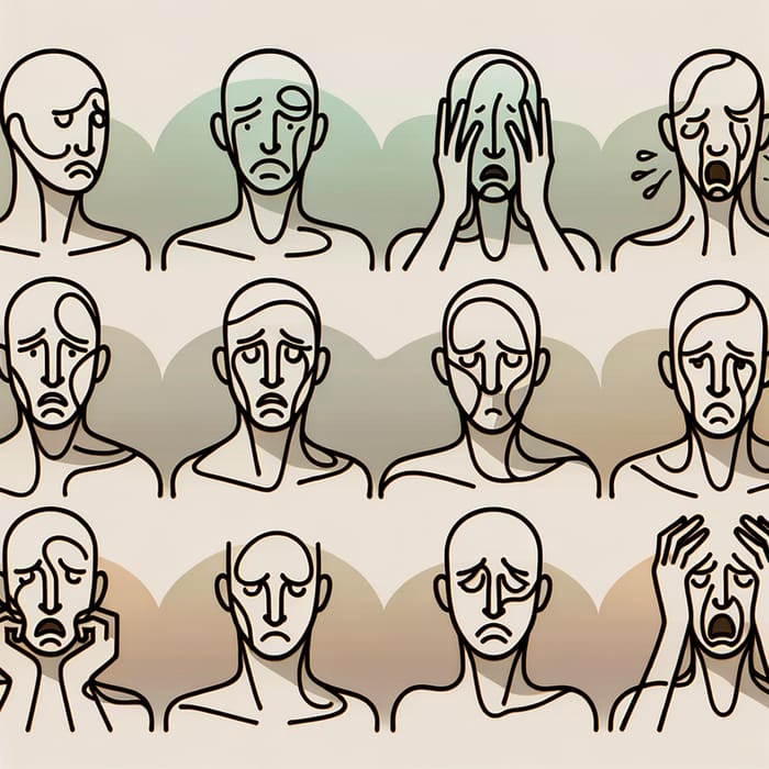 Humanoid Figures Expressing Failure Emotions