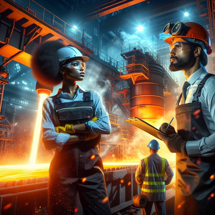 Vibrant Steel Industry Operations | Safety and Energy Focus