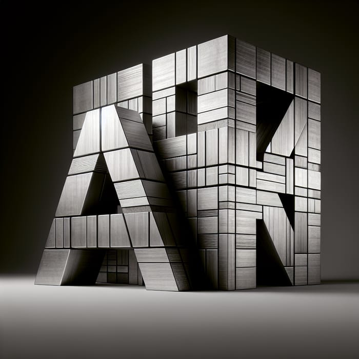 A K Cube Intersection: Visualizing Steel Alphabet Art