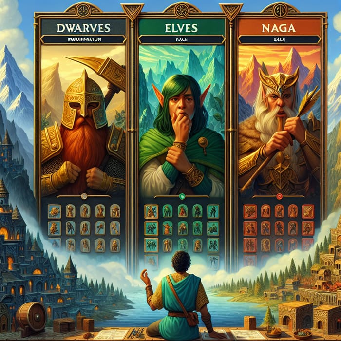 Fantasy World Selection: Choose Your Race - Dwarves, Elves, Nagas
