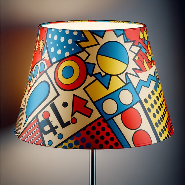 Pop Art Lampshade - Vivid Colors & Bold Graphics