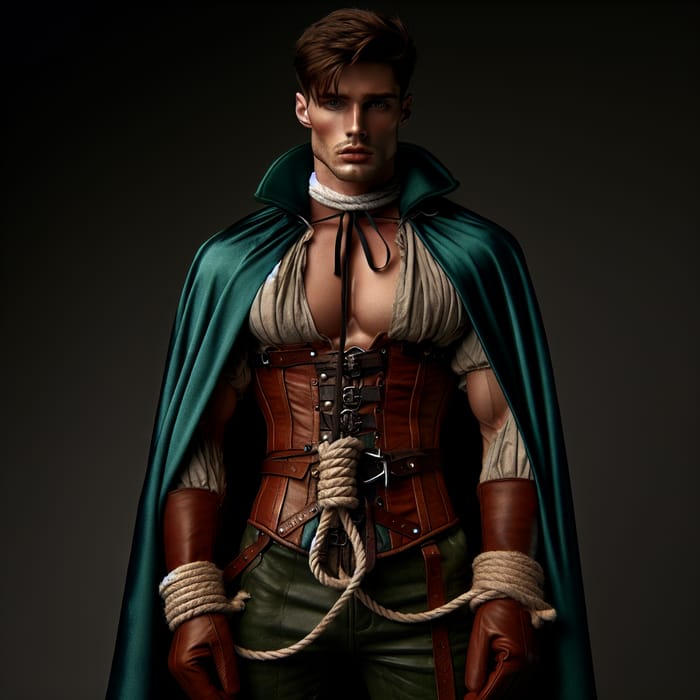Medieval Muscular Prince Captured for Execution in Emerald Cape