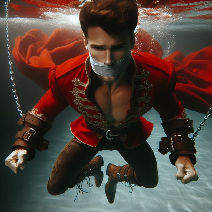 Strong Prince Struggling Underwater - Vulnerability and Strength