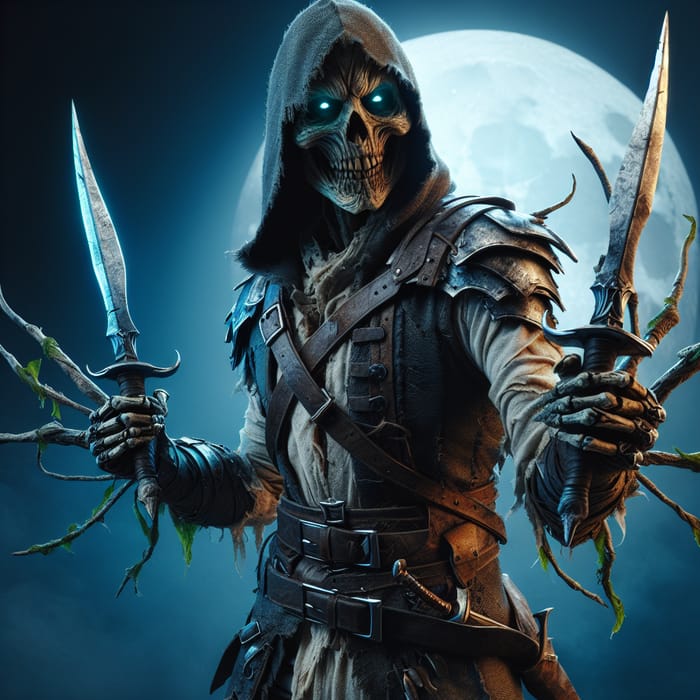 Draugr Rogue with Glowing Daggers | Nordic Undead Myth