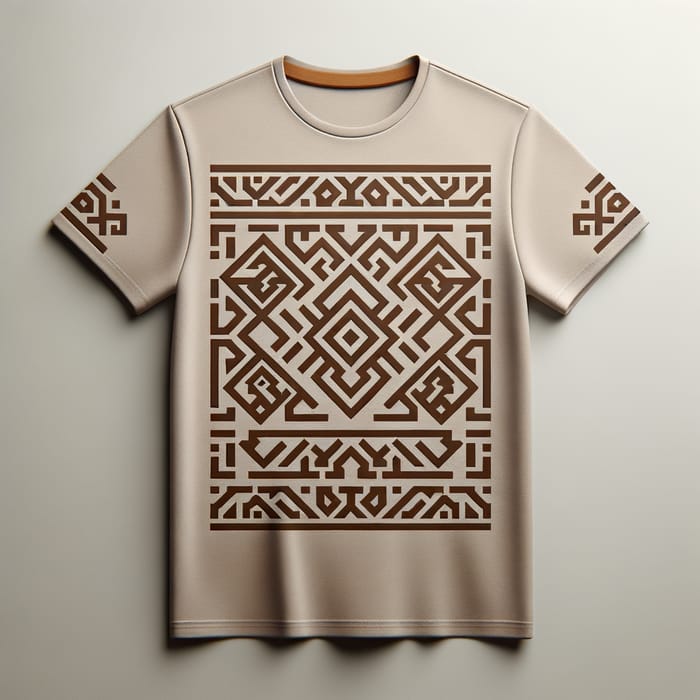 Stylish T-Shirt with Traditional Kazakh Pattern