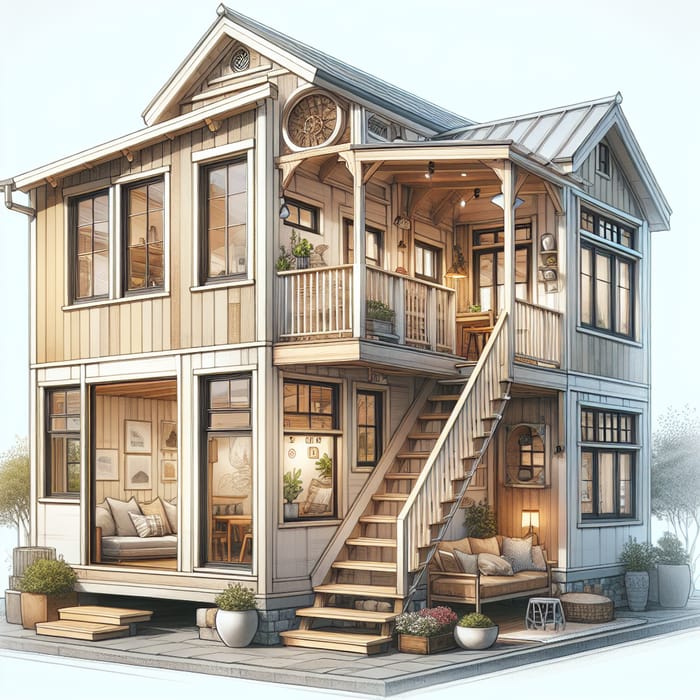 Stylish Loft Tiny House Design