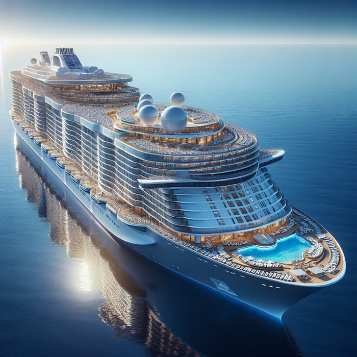 Massive Cruise Ship with 30 Decks | Luxury & Adventure Awaits