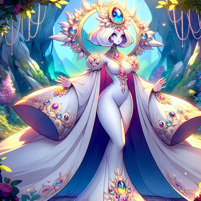 Majestic Mega Gardevoir in Enchanted Forest - Fantasy Artwork