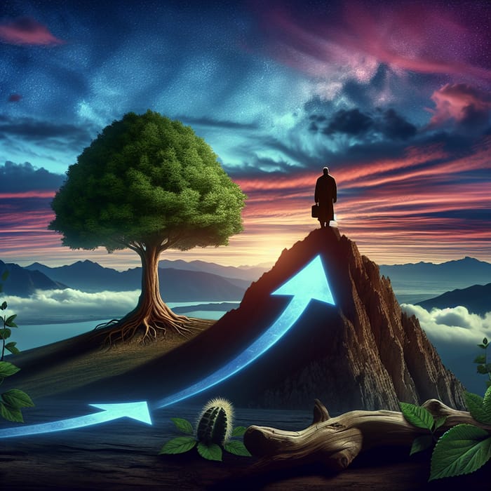 Solitary Tree on Mountain: Concept of Gradual Progress and Virtuous Character