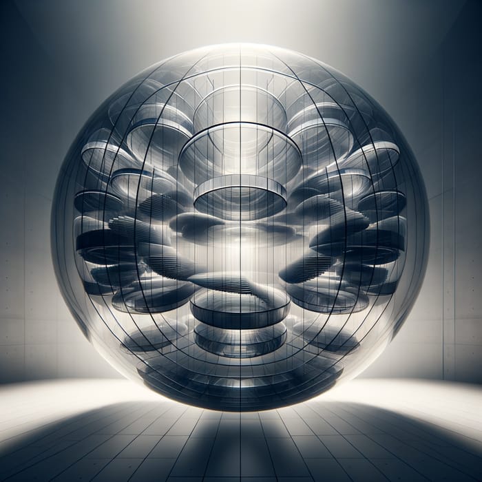 Modern Glass Sphere Photography | Abstract Architecture Art