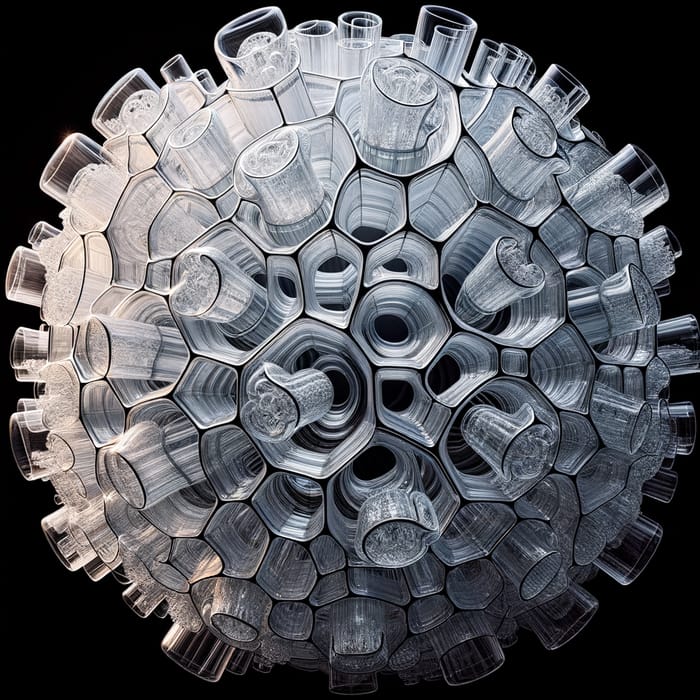 Suspended Glass Sphere Sculpture | 50 ft Masterpiece Design
