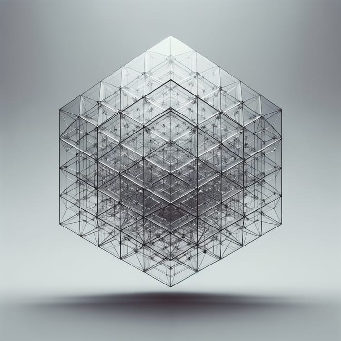 Futuristic Glass Icosahedron Art Installation | Symmetry & Scale