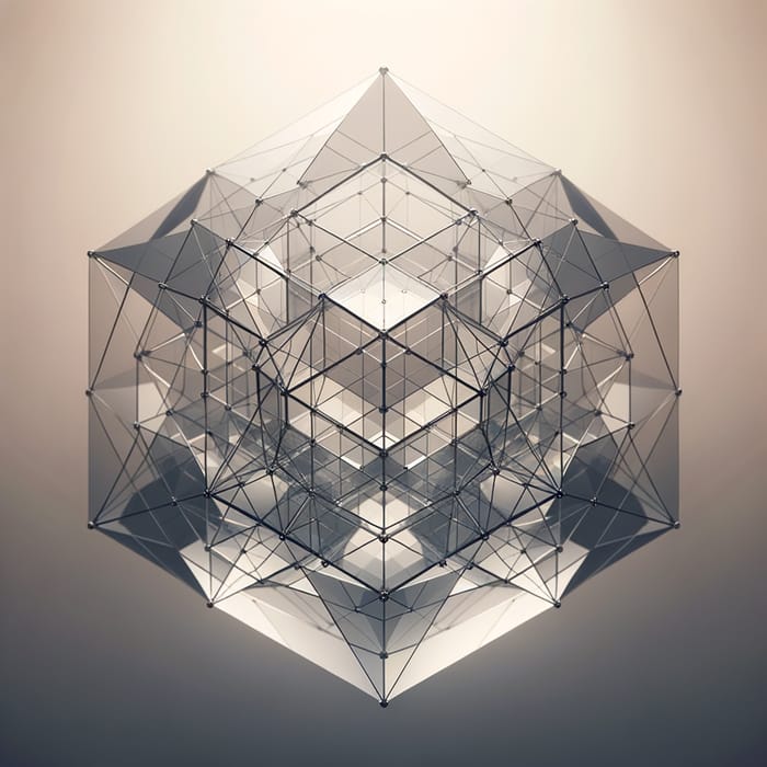 Futuristic Glass Icosahedron Art Installation | Symmetry & Light