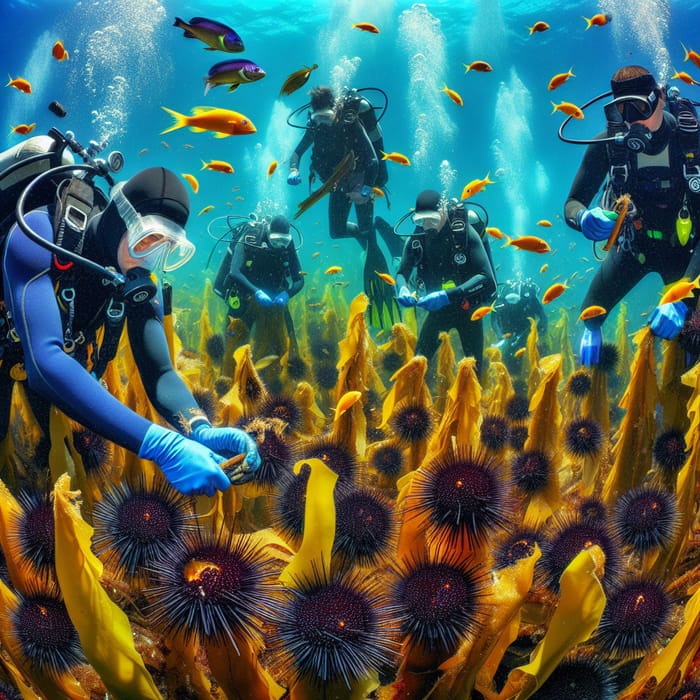 Restoring Kelp Forest: University Divers Combat Sea Urchins