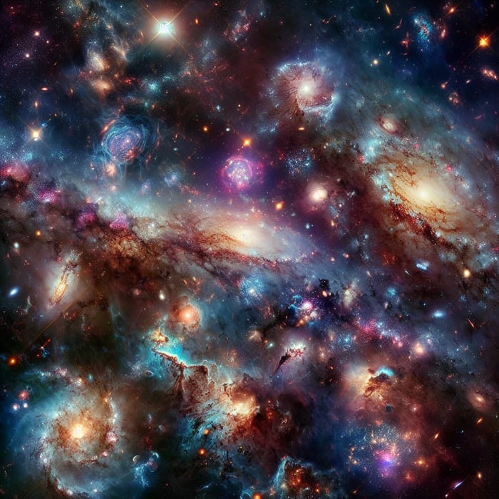 Breathtaking Universe Image | Colorful Stellar Clusters
