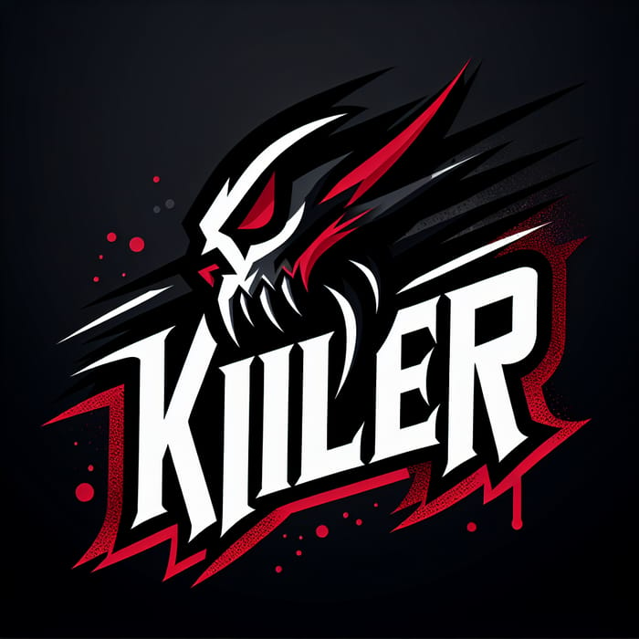 Unique and Striking 'Killer' Nickname Logo | Edgy Design