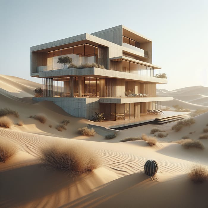 Desert Villa Harmonizing with Nature