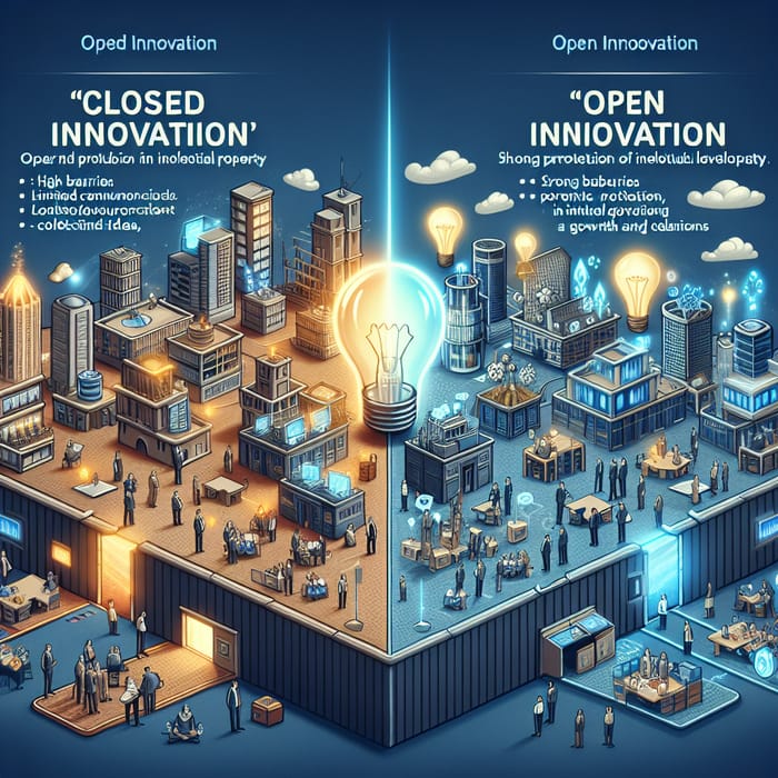 Closed vs Open Innovation - Contrasting Environments Comparison