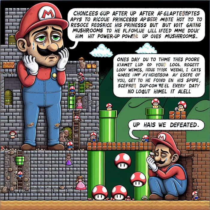 Mario's Sad Saga: The Plumber's Defeat