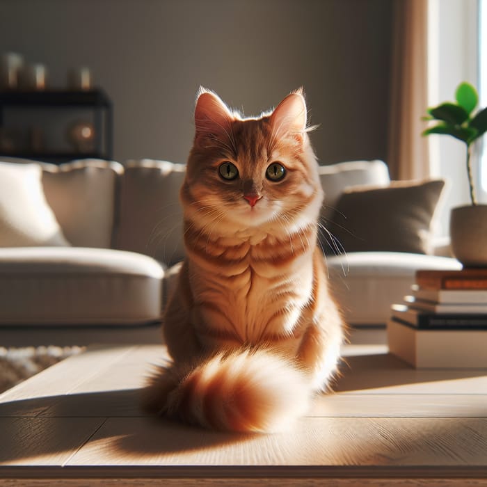 Ginger Cat Soaking Up Sun | Cozy and Content