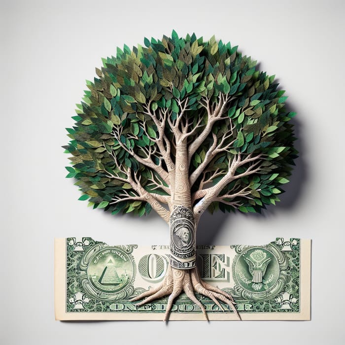 Realistic Tree Sculpture - Valued at 1 Dollar